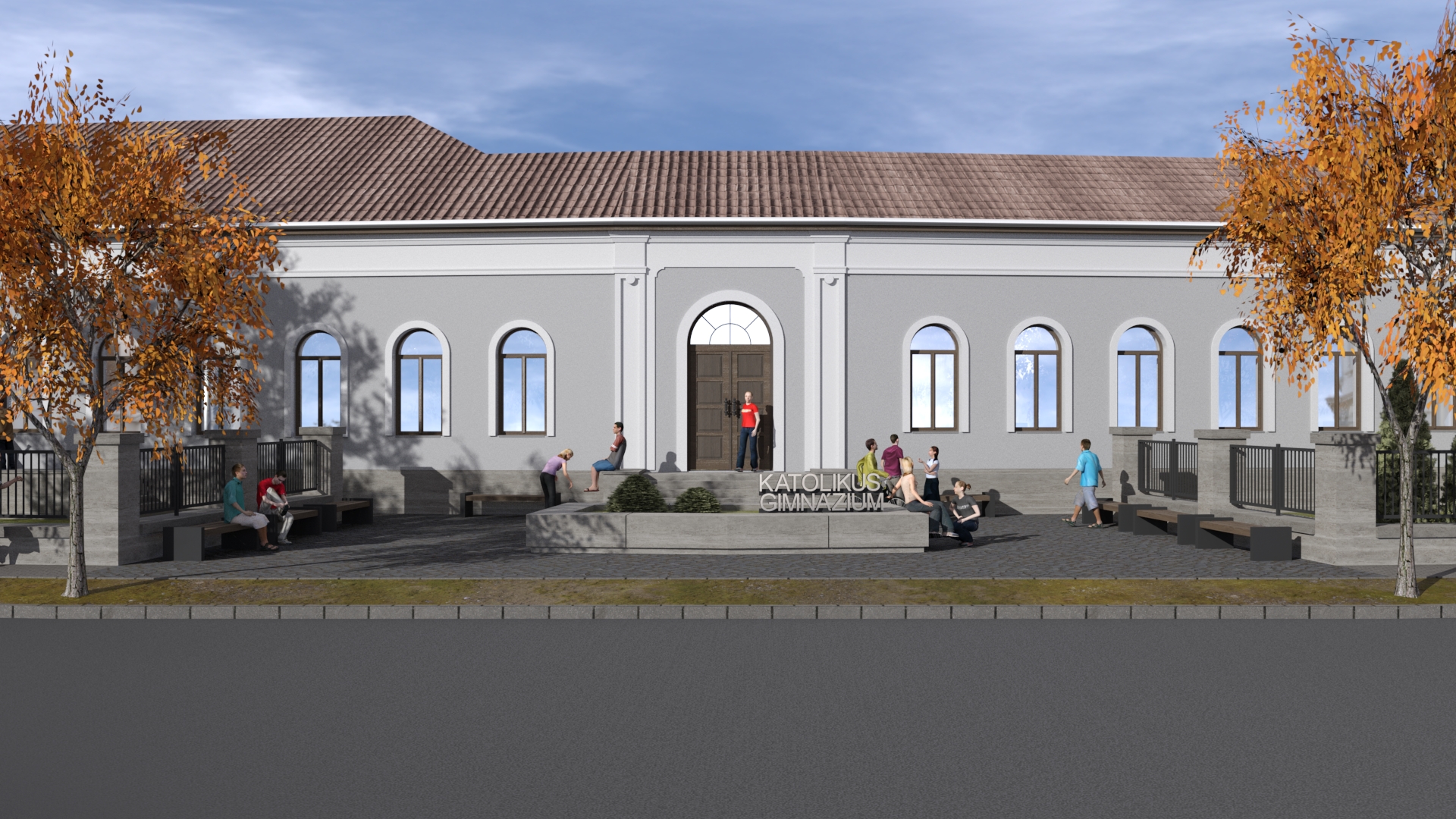 Látványtervek a gimnáziumról